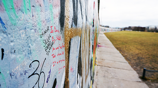 Graffiti on the Berlin Wall